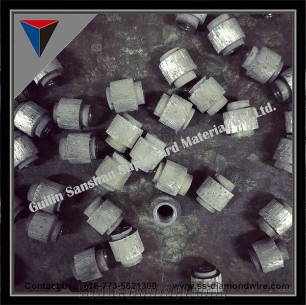 Diamond Wire Saw Beads Concrete Wire Wall Cutting Rubberized Diamond Wire Saw for Building Cutting