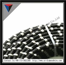Limestone Blocks Cutting Basalt Blocks Cutting Abrasive Wire Saw Used for Quarrying
