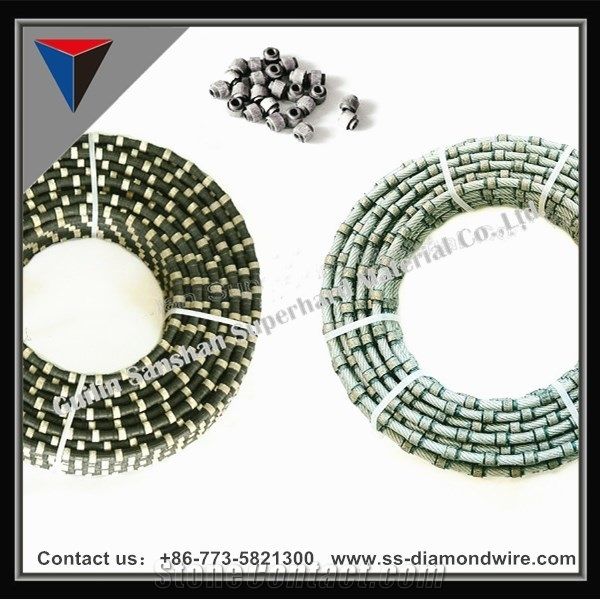 Plastic Diamond Beads Diamond Rope Cutting Beads for Marble and Granite Spring Dry Cutting Beads Cutting Marble Slabs Beads