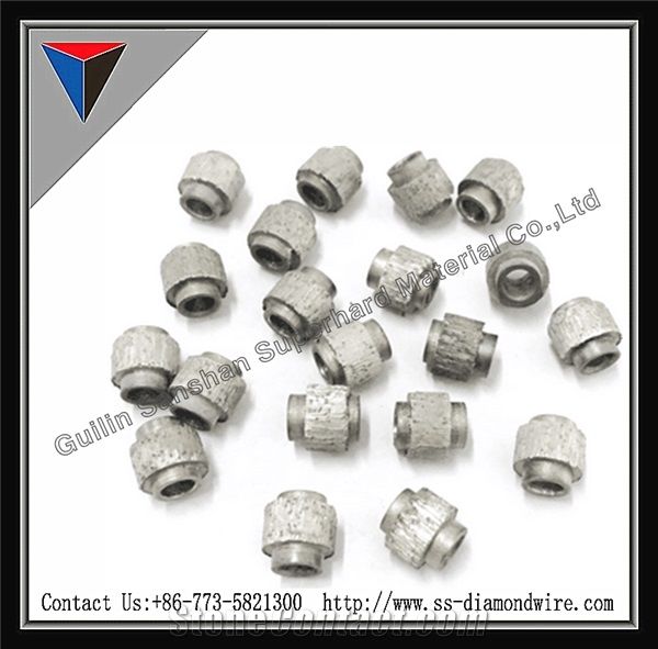 Plastic Diamond Beads Diamond Rope Cutting Beads for Marble and Granite Spring Dry Cutting Beads Cutting Marble Slabs Beads