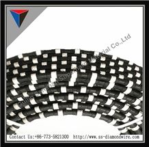 Rubberized Diamond Wires for Marble Quarry，Diamond Wire Saw，Diamond Tools，Marbles Cutting Tools，Stone Cutting Cables，Stone Quarry Cutting
