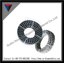 Rubberized Diamond Wires for Marble Quarry，Diamond Wire Saw，Diamond Tools，Marbles Cutting Tools，Stone Cutting Cables，Stone Quarry Cutting