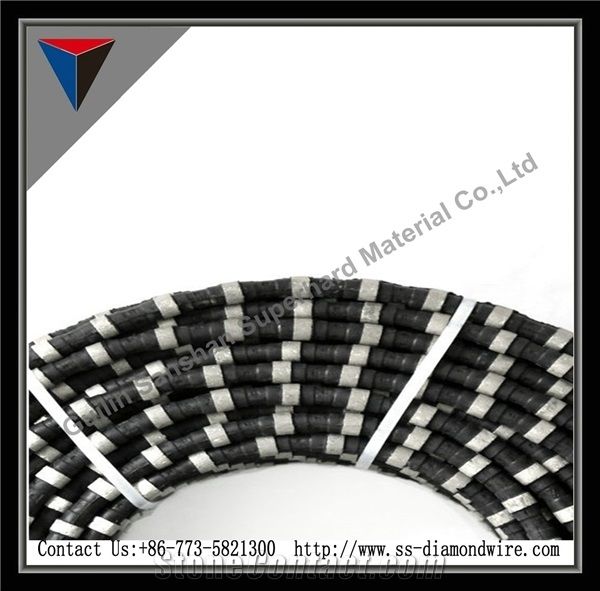 Shaping Marble Diamond Wire Saw Cutting Rubberized Rope for Cutting Marble Quarry Wire Saw
