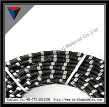 Shaping Marble Diamond Wire Saw Cutting Rubberized Rope for Cutting Marble Quarry Wire Saw