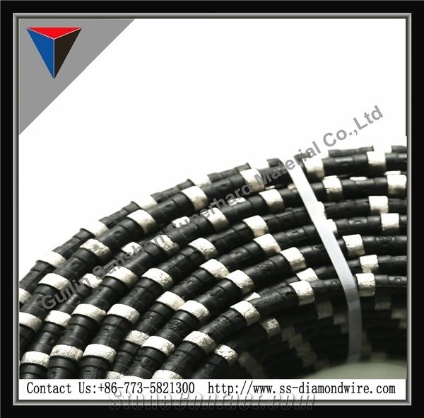 Shaping Marble Diamond Wire Saw Cutting Rubberized Rope for Cutting Marble Quarry Wire Saw