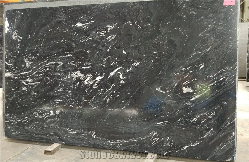 Forest Black Granite Slabs