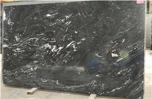 Forest Black Granite Slabs