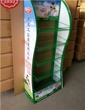 Design Metal Standing Waterfall Display Racks for Hardwood Marble Ceramic Tile Granite
