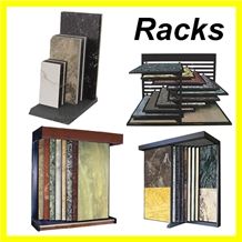 Display Stand Grey-Marble Tile Display Rack Quartzite