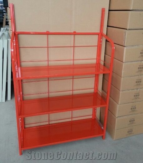 High Quality Standing Waterfall Display Racks for Hardwood Marble Ceramic Tile Granite