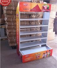 Logo Printed Standing Waterfall Display Racks for Hardwood Marble Ceramic Tile Granite