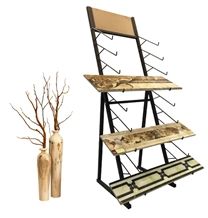 Metal Display Racks Standard Travertine Racks Quartz Displays Tile Display Cases Black-Granite China Display Racks Tile Sample Board Display Stands