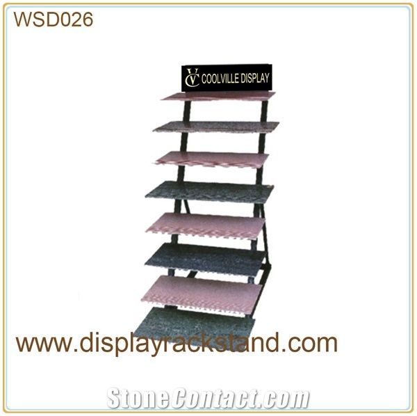 Metal Displays for Showroom Stands for Marble Ceramic Tile Granite Flooring Display Stand for Mosaic Quartz