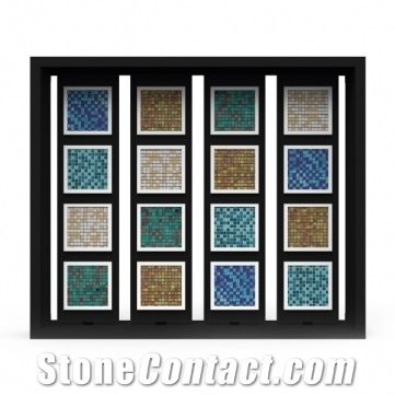 Metal Displays Sliding Stands for Marble Ceramic Tile Granite Flooring Display Stand for Mosaic Quartz