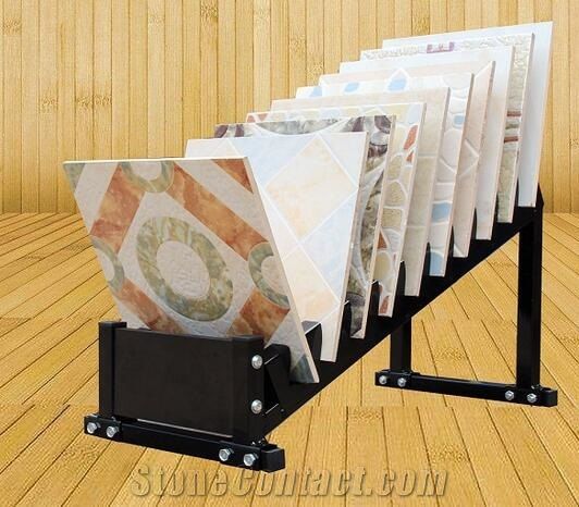 Quartz Sample Display Stands Basalt Sliding Displaly Stands Marble-Slabs Stands Waterfall Displays Sandstone Tiles Sample Board Displays Racks