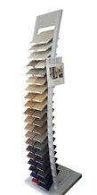 Quartz Sample Display Stands Sandstone Display Frames Spinner Granite Stone Displays Waterfall Limestone Racks Tradeshow