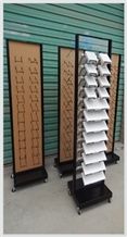Quartz Sample Display Stands White-Marble Hanging Display Stands Flooring Displays for Tiles