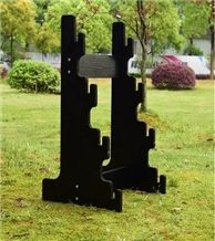 Quartz Sample Display Stands White-Marble Sample Display Stands Granite Metal Stands Black-Marble Display Tower for Slate