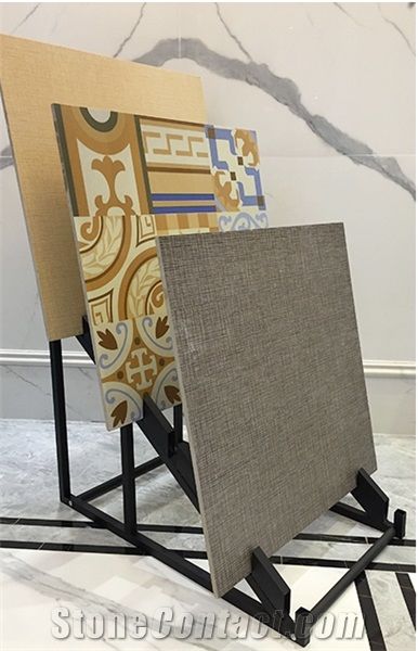 Slate Racks Tile Exhibition Displays White-Marble Display Stands Racks Countertops Stand Racks Green-Marble Displays Ceramic Tile Shelf Granite Racks