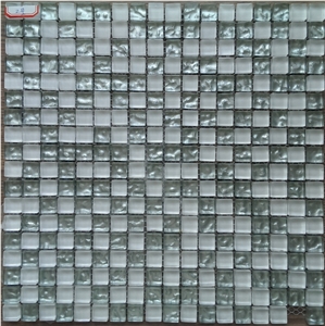 Pure Crystal Glass Mosaic Matt Surface Cold Spray Mosaic Tile