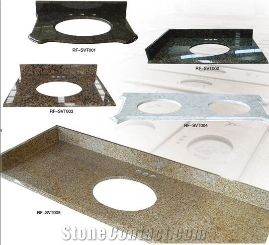 Cheap Ivory Gold Granite Kitchen Counter Top , G682 Yellow Rusty Granite Kitchen Top , Kitchen Bar Top
