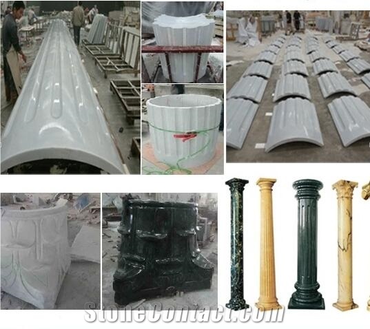 Decorative White Marble Roman Column ,Pillar ,Wedding Column,Marble Column, Stone Column