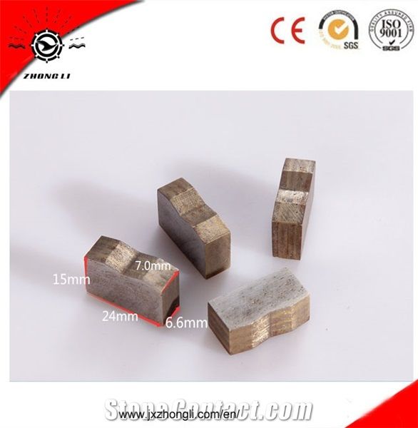 Diamond Saw Segment for Granite Block Cutting, Sintered Saw Blade Segments, Long Lifespan Quality Segments for Stone Quarring