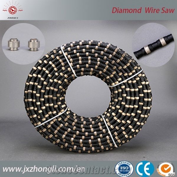 Super Hard Tooll Manufacturer ,Diamond Wire for Quarry Machinery, Diamond Wire Saw Beads, Hot Sale Elastic Stone Diamond Wire