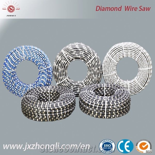 Super Hard Tooll Manufacturer ,Diamond Wire for Quarry Machinery, Diamond Wire Saw Beads, Hot Sale Elastic Stone Diamond Wire