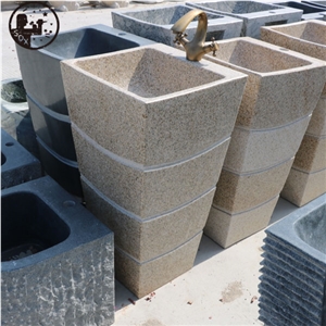 Granite,G682,Rectangle Basins, Polished Vessel Sinks, Pedestal Rectangle Basins,Shrimp Pink Bathroom Basins,Wash Bowls,Kitchen Sinks