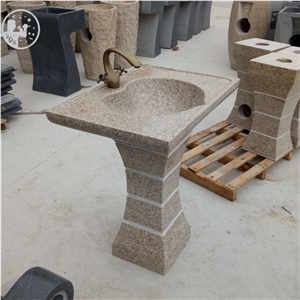 Granite,G682,Square Basins, Heart Shaped Basins, Pedestal Shrimp Pink Square Sinks, Bathroom Basins,Wash Bowls,Kitchen Sinks