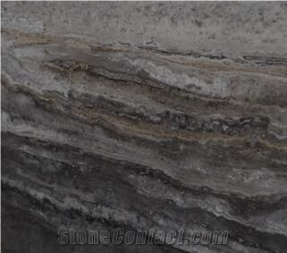 Iran Grey Cloud Travertine, Iran Silver Grey Travertine, Brown Travertine, Chocolate Travertine, Slabs , Tiles, Floor and Wall Covering