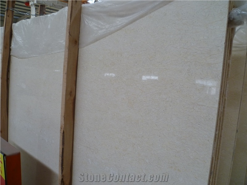 Samaha Beige Marble, New Light Beige Marble for Countertops, Pool and Skirting Cladding,Floor and Wall Covering, Polished Slabs and Tiles