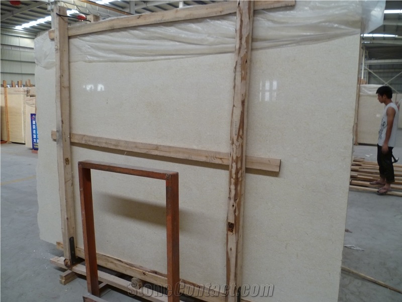 Samaha Beige Marble, New Light Beige Marble for Countertops, Pool and Skirting Cladding,Floor and Wall Covering, Polished Slabs and Tiles