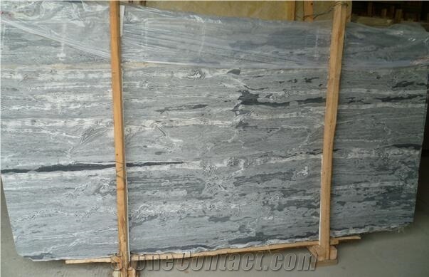 Silver Wave Marble, Grey Grain Marble, Zebra Black, Slabs Tiles,Skirting, Wall Covering, Floor Covering, Polished, Honed, Cut-To-Size, Sand Sawn