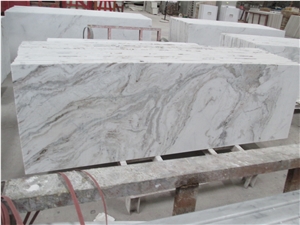 Snow White Chinese Marble Slabs & Tiles, Use for Countertops, Floor, Wall and Pool Covering, Polished