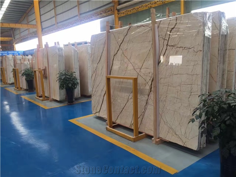 Sofitel Gold Polished Marble Slabs & Tiles, Turkey Golden River Marble, Use for Decor Wall Covering Tile and Floor Covering Tile