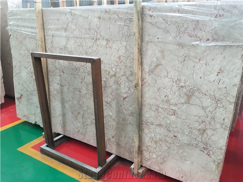 Turkey Rosalia Pink Marble Tiles & Slabs, Crema Bamboo Polished Marble Floor Covering Tiles, Walling Tiles