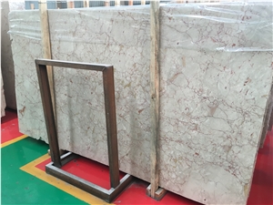 Turkey Rosalia Pink Marble Tiles & Slabs, Crema Bamboo Polished Marble Floor Covering Tiles, Walling Tiles