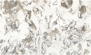 Artificial Quartz Slab Cr3003, Marble Look Quartz, Counter Top Quartz