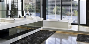 Calacatta White Marble Look Quartz Stone Solid Surfaces Polished Slabs & Tiles Engineered Stone Artificial Stone Slabs for Counter Top Cr 4028