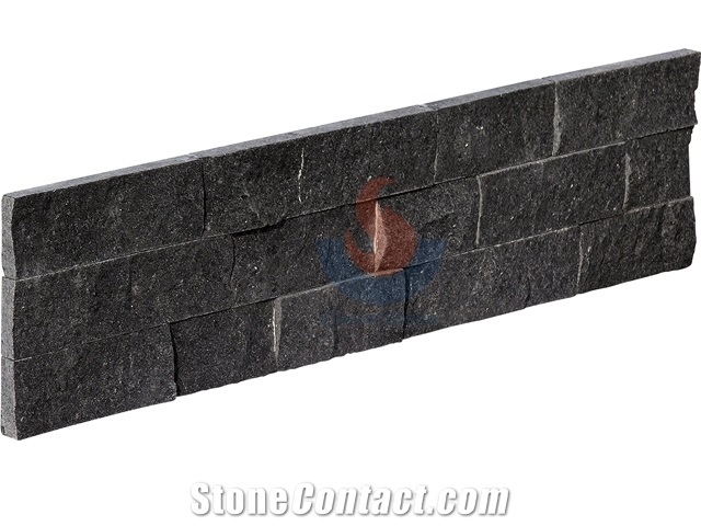 Chinese G684 Granite ,China Black Granite ,Fuding Black Granite Split Ledge Stone Panel ,Culture Stone , Stone Veneer,Stone Wall Cladding