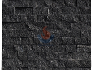 Chinese G684 Granite ,China Black Granite ,Fuding Black Granite Split Ledge Stone Panel ,Culture Stone , Stone Veneer,Stone Wall Cladding
