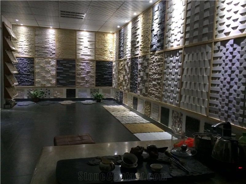 Chinese G684 Granite ,China Black Granite ,Fuding Black Granite Split Ledge Stone Panel ,Culture Stone , Stone Veneer,Stone Wall Cladding