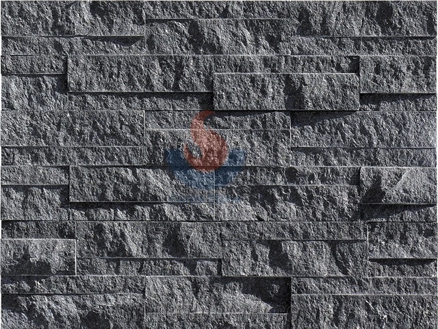 Chinese G684 Granite ,China Black Granite ,Fuding Black Granite Split Ledge Stone Panel ,Culture Stone , Stone Veneer,Stone Wall Cladding