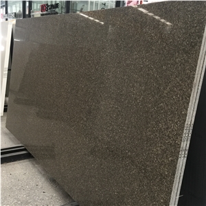 Hot Sale Brown Quartz Stone Solid Surfaces Polished Slabs & Tiles Engineered Stone Artificial Stone Slabs for Counter Top Cr 2035