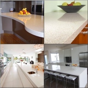 Kitchen Countertop Crystal White Quartz