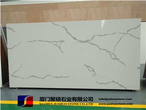 Calacatta White Artificial / Engineered Quartz Stone Tile & Slab