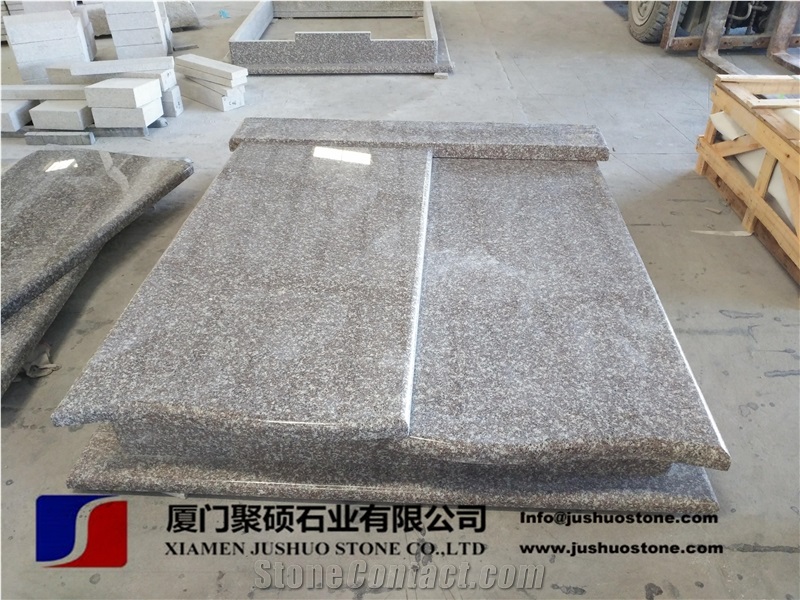 G664 Granite/Luoyuan Cherry Red/Bainbrook Brown Granite Tombstones