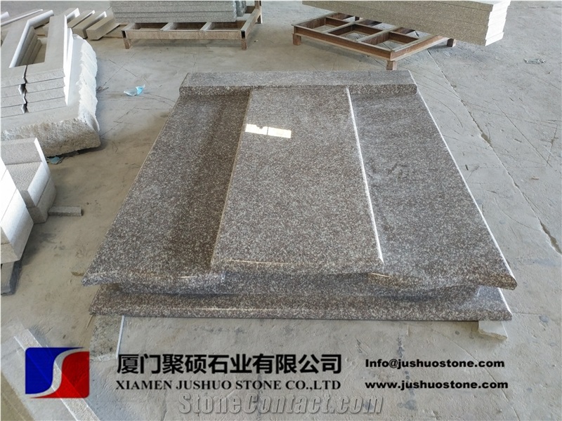 G664 Granite/Luoyuan Cherry Red/Bainbrook Brown Granite Tombstones